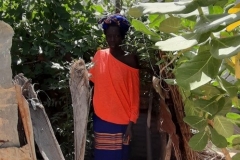 Das ist Diattou. Sie ist Schamanin, eine Heilerin. Sie zeigte uns ihren Kräutergarten.